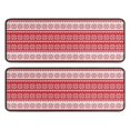 thumbnail image 1 of Kitchen Rugs Sets Of 2,Red Christmas Geometric Snowflake Pattern Anti Fatigue Kitchen Mat Rugs Non Slip Washable,Decorative Kitchen Floor Mats for Kitchen,Sink,Laundry,17"x47"+17"x47", 1 of 5