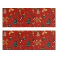 thumbnail image 1 of Kitchen Rugs Sets Of 2,Red Christmas Gingerbread Man Pattern Anti Fatigue Kitchen Mat Rugs Non Slip Washable,Decorative Kitchen Floor Mats for Kitchen,Sink,Laundry,17"X47", 1 of 5
