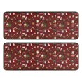 thumbnail image 1 of Kitchen Rugs Sets Of 2,Red Christmas Santa Pattern Anti Fatigue Kitchen Mat Rugs Non Slip Washable,Decorative Kitchen Floor Mats for Kitchen,Sink,Laundry,17"x47"+17"x47", 1 of 5