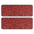 thumbnail image 1 of Kitchen Rugs Sets Of 2,Red Christmas Scene Pattern Anti Fatigue Kitchen Mat Rugs Non Slip Washable,Decorative Kitchen Floor Mats for Kitchen,Sink,Laundry,17"x47"+17"x47", 1 of 5