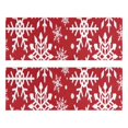 thumbnail image 1 of Kitchen Rugs Sets Of 2,Red Christmas Snowflake Pattern Anti Fatigue Kitchen Mat Rugs Non Slip Washable,Decorative Kitchen Floor Mats for Kitchen,Sink,Laundry,17"X47", 1 of 5