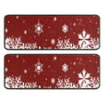 thumbnail image 1 of Kitchen Rugs Sets Of 2,Red Christmas Snowflake Pattern Anti Fatigue Kitchen Mat Rugs Non Slip Washable,Decorative Kitchen Floor Mats for Kitchen,Sink,Laundry,17"x47"+17"x47", 1 of 5