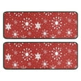 thumbnail image 1 of Kitchen Rugs Sets Of 2,Red Christmas Snowflake Pattern Anti Fatigue Kitchen Mat Rugs Non Slip Washable,Decorative Kitchen Floor Mats for Kitchen,Sink,Laundry,17"x47"+17"x47", 1 of 5