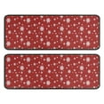 thumbnail image 1 of Kitchen Rugs Sets Of 2,Red Christmas Snowflake Pattern Anti Fatigue Kitchen Mat Rugs Non Slip Washable,Decorative Kitchen Floor Mats for Kitchen,Sink,Laundry,17"x47"+17"x47", 1 of 5