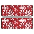 thumbnail image 1 of Kitchen Rugs Sets Of 2,Red Christmas Snowflake Pattern Anti Fatigue Kitchen Mat Rugs Non Slip Washable,Decorative Kitchen Floor Mats for Kitchen,Sink,Laundry,17"x47"+17"x47", 1 of 5
