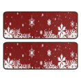 thumbnail image 1 of Kitchen Rugs Sets Of 2,Red Christmas Snowflake Pattern Anti Fatigue Kitchen Mat Rugs Non Slip Washable,Decorative Kitchen Floor Mats for Kitchen,Sink,Laundry,17"x47"+17"x47", 1 of 5