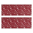 thumbnail image 1 of Kitchen Rugs Sets Of 2,Red Christmas Snowflake Pattern Anti Fatigue Kitchen Mat Rugs Non Slip Washable,Decorative Kitchen Floor Mats for Kitchen,Sink,Laundry,17"X47", 1 of 5