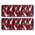 thumbnail image 1 of Kitchen Rugs Sets Of 2,Red Christmas Snowman Pattern Anti Fatigue Kitchen Mat Rugs Non Slip Washable,Decorative Kitchen Floor Mats for Kitchen,Sink,Laundry,17"x47"+17"x47", 1 of 5