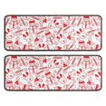 thumbnail image 1 of Kitchen Rugs Sets Of 2,Red Christmas Snowman Pattern Anti Fatigue Kitchen Mat Rugs Non Slip Washable,Decorative Kitchen Floor Mats for Kitchen,Sink,Laundry,17"x47"+17"x47", 1 of 5