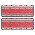 thumbnail image 1 of Kitchen Rugs Sets Of 2,Red Christmas Striped Pattern Anti Fatigue Kitchen Mat Rugs Non Slip Washable,Decorative Kitchen Floor Mats for Kitchen,Sink,Laundry,17"x47"+17"x47", 1 of 5