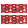 thumbnail image 1 of Kitchen Rugs Sets Of 2,Red Christmas Tree and Snowflake Pattern Anti Fatigue Kitchen Mat Rugs Non Slip Washable,Decorative Kitchen Floor Mats for Kitchen,Sink,Laundry,17"X47", 1 of 5