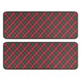 thumbnail image 1 of Kitchen Rugs Sets Of 2,Red and Green Checkerboard Checkered Pattern Anti Fatigue Kitchen Mat Rugs Non Slip Washable,Decorative Kitchen Floor Mats for Kitchen,Sink,Laundry,17"x47"+17"x47", 1 of 5