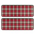 thumbnail image 1 of Kitchen Rugs Sets Of 2,Red and Green Christmas Plaid Pattern Anti Fatigue Kitchen Mat Rugs Non Slip Washable,Decorative Kitchen Floor Mats for Kitchen,Sink,Laundry,17"x47"+17"x47", 1 of 5