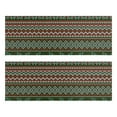 thumbnail image 1 of Kitchen Rugs Sets Of 2,Red and Green Christmas Reindeer Pattern Anti Fatigue Kitchen Mat Rugs Non Slip Washable,Decorative Kitchen Floor Mats for Kitchen,Sink,Laundry,17"X47", 1 of 5