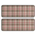 thumbnail image 1 of Kitchen Rugs Sets Of 2,Red and Green Plaid Christmas Pattern Anti Fatigue Kitchen Mat Rugs Non Slip Washable,Decorative Kitchen Floor Mats for Kitchen,Sink,Laundry,17"x47"+17"x47", 1 of 5