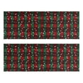 thumbnail image 1 of Kitchen Rugs Sets Of 2,Red and Green Plaid Christmas Snow Pattern Anti Fatigue Kitchen Mat Rugs Non Slip Washable,Decorative Kitchen Floor Mats for Kitchen,Sink,Laundry,17"X47", 1 of 5