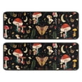 thumbnail image 1 of Kitchen Rugs Sets Of 2,Red Mushroom Butterfly Black Pattern Anti Fatigue Kitchen Mat Rugs Non Slip Washable,Decorative Kitchen Floor Mats for Kitchen,Sink,Laundry,17"x47"+17"x47", 1 of 5