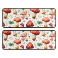 thumbnail image 1 of Kitchen Rugs Sets Of 2,Red Mushroom Clover White Pattern Anti Fatigue Kitchen Mat Rugs Non Slip Washable,Decorative Kitchen Floor Mats for Kitchen,Sink,Laundry,17"x47"+17"x47", 1 of 5