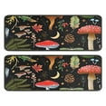 thumbnail image 1 of Kitchen Rugs Sets Of 2,Red Mushroom Fern Black Pattern Anti Fatigue Kitchen Mat Rugs Non Slip Washable,Decorative Kitchen Floor Mats for Kitchen,Sink,Laundry,17"x47"+17"x47", 1 of 5