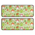 thumbnail image 1 of Kitchen Rugs Sets Of 2,Red Mushroom Frog Green Pattern Anti Fatigue Kitchen Mat Rugs Non Slip Washable,Decorative Kitchen Floor Mats for Kitchen,Sink,Laundry,17"x47"+17"x47", 1 of 5