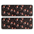thumbnail image 1 of Kitchen Rugs Sets Of 2,Red Mushroom Grass Black Pattern Anti Fatigue Kitchen Mat Rugs Non Slip Washable,Decorative Kitchen Floor Mats for Kitchen,Sink,Laundry,17"x47"+17"x47", 1 of 5