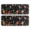 thumbnail image 1 of Kitchen Rugs Sets Of 2,Red Mushroom Leaf Black Pattern Anti Fatigue Kitchen Mat Rugs Non Slip Washable,Decorative Kitchen Floor Mats for Kitchen,Sink,Laundry,17"x47"+17"x47", 1 of 5