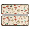 thumbnail image 1 of Kitchen Rugs Sets Of 2,Red Mushroom Light Pattern Anti Fatigue Kitchen Mat Rugs Non Slip Washable,Decorative Kitchen Floor Mats for Kitchen,Sink,Laundry,17"x47"+17"x47", 1 of 5