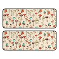 thumbnail image 1 of Kitchen Rugs Sets Of 2,Red Mushroom Light Pattern Anti Fatigue Kitchen Mat Rugs Non Slip Washable,Decorative Kitchen Floor Mats for Kitchen,Sink,Laundry,17"x47"+17"x47", 1 of 5
