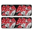 thumbnail image 1 of Kitchen Rugs Sets Of 2,Red Mushroom Line Black Pattern Anti Fatigue Kitchen Mat Rugs Non Slip Washable,Decorative Kitchen Floor Mats for Kitchen,Sink,Laundry,17"x47"+17"x47", 1 of 5