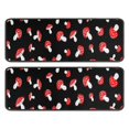 thumbnail image 1 of Kitchen Rugs Sets Of 2,Red Mushroom Polka Dot Black Pattern Anti Fatigue Kitchen Mat Rugs Non Slip Washable,Decorative Kitchen Floor Mats for Kitchen,Sink,Laundry,17"x47"+17"x47", 1 of 5