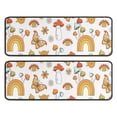 thumbnail image 1 of Kitchen Rugs Sets Of 2,Red Mushroom Rainbow White Pattern Anti Fatigue Kitchen Mat Rugs Non Slip Washable,Decorative Kitchen Floor Mats for Kitchen,Sink,Laundry,17"x47"+17"x47", 1 of 5