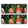thumbnail image 1 of Kitchen Rugs Sets Of 2,Red Mushroom Snail Black Pattern Anti Fatigue Kitchen Mat Rugs Non Slip Washable,Decorative Kitchen Floor Mats for Kitchen,Sink,Laundry,17"x47"+17"x47", 1 of 5