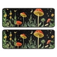 thumbnail image 1 of Kitchen Rugs Sets Of 2,Red Mushroom Star Black Pattern Anti Fatigue Kitchen Mat Rugs Non Slip Washable,Decorative Kitchen Floor Mats for Kitchen,Sink,Laundry,17"x47"+17"x47", 1 of 5