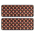 thumbnail image 1 of Kitchen Rugs Sets Of 2,Red Orange Mushroom Black Pattern Anti Fatigue Kitchen Mat Rugs Non Slip Washable,Decorative Kitchen Floor Mats for Kitchen,Sink,Laundry,17"x47"+17"x47", 1 of 5