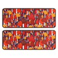 thumbnail image 1 of Kitchen Rugs Sets Of 2,Red Orange Mushroom Pattern Anti Fatigue Kitchen Mat Rugs Non Slip Washable,Decorative Kitchen Floor Mats for Kitchen,Sink,Laundry,17"x47"+17"x47", 1 of 5