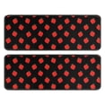thumbnail image 1 of Kitchen Rugs Sets Of 2,Red Strawberry Plants Black Pattern Anti Fatigue Kitchen Mat Rugs Non Slip Washable,Decorative Kitchen Floor Mats for Kitchen,Sink,Laundry,17"x47"+17"x47", 1 of 5
