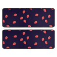 thumbnail image 1 of Kitchen Rugs Sets Of 2,Red Strawberry Plants Dark Pattern Anti Fatigue Kitchen Mat Rugs Non Slip Washable,Decorative Kitchen Floor Mats for Kitchen,Sink,Laundry,17"x47"+17"x47", 1 of 5