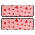 thumbnail image 1 of Kitchen Rugs Sets Of 2,Red Strawberry Plants Fruit Anti Fatigue Kitchen Mat Rugs Non Slip Washable,Decorative Kitchen Floor Mats for Kitchen,Sink,Laundry,17"x47"+17"x47", 1 of 5