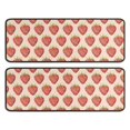 thumbnail image 1 of Kitchen Rugs Sets Of 2,Red Strawberry Plants Fruit Beige Pattern Anti Fatigue Kitchen Mat Rugs Non Slip Washable,Decorative Kitchen Floor Mats for Kitchen,Sink,Laundry,17"x47"+17"x47", 1 of 5
