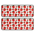 thumbnail image 1 of Kitchen Rugs Sets Of 2,Red Strawberry Plants Fruit Green Leaf White Pattern Anti Fatigue Kitchen Mat Rugs Non Slip Washable,Decorative Kitchen Floor Mats for Kitchen,Sink,Laundry,17"x47"+17"x47", 1 of 5