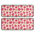 thumbnail image 1 of Kitchen Rugs Sets Of 2,Red Strawberry Plants Fruit Pink Pattern Anti Fatigue Kitchen Mat Rugs Non Slip Washable,Decorative Kitchen Floor Mats for Kitchen,Sink,Laundry,17"x47"+17"x47", 1 of 5