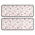 thumbnail image 1 of Kitchen Rugs Sets Of 2,Red Strawberry Plants Gum White Pattern Anti Fatigue Kitchen Mat Rugs Non Slip Washable,Decorative Kitchen Floor Mats for Kitchen,Sink,Laundry,17"x47"+17"x47", 1 of 5
