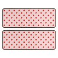 thumbnail image 1 of Kitchen Rugs Sets Of 2,Red Strawberry Plants Pink Pattern Anti Fatigue Kitchen Mat Rugs Non Slip Washable,Decorative Kitchen Floor Mats for Kitchen,Sink,Laundry,17"x47"+17"x47", 1 of 5