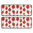 thumbnail image 1 of Kitchen Rugs Sets Of 2,Red Strawberry Plants White Pattern Anti Fatigue Kitchen Mat Rugs Non Slip Washable,Decorative Kitchen Floor Mats for Kitchen,Sink,Laundry,17"x47"+17"x47", 1 of 5