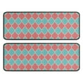 thumbnail image 1 of Kitchen Rugs Sets Of 2,Red Teal Checkerboard Checkered Pattern Anti Fatigue Kitchen Mat Rugs Non Slip Washable,Decorative Kitchen Floor Mats for Kitchen,Sink,Laundry,17"x47"+17"x47", 1 of 5