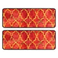 thumbnail image 1 of Kitchen Rugs Sets Of 2,Red Yellow Checkered Pattern Anti Fatigue Kitchen Mat Rugs Non Slip Washable,Decorative Kitchen Floor Mats for Kitchen,Sink,Laundry,17"x47"+17"x47", 1 of 5