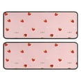 thumbnail image 1 of Kitchen Rugs Sets Of 2,Strawberry Plants Fruit Anti Fatigue Kitchen Mat Rugs Non Slip Washable,Decorative Kitchen Floor Mats for Kitchen,Sink,Laundry,17"x47"+17"x47", 1 of 5