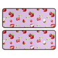 thumbnail image 1 of Kitchen Rugs Sets Of 2,Strawberry Plants Fruit Cat Flower Anti Fatigue Kitchen Mat Rugs Non Slip Washable,Decorative Kitchen Floor Mats for Kitchen,Sink,Laundry,17"x47"+17"x47", 1 of 5