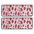 thumbnail image 1 of Kitchen Rugs Sets Of 2,Strawberry Plants Fruit Dot Pink Pattern Anti Fatigue Kitchen Mat Rugs Non Slip Washable,Decorative Kitchen Floor Mats for Kitchen,Sink,Laundry,17"x47"+17"x47", 1 of 5