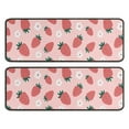 thumbnail image 1 of Kitchen Rugs Sets Of 2,Strawberry Plants Fruit Flowe Anti Fatigue Kitchen Mat Rugs Non Slip Washable,Decorative Kitchen Floor Mats for Kitchen,Sink,Laundry,17"x47"+17"x47", 1 of 5